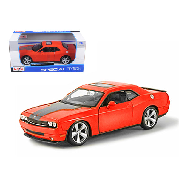 2008 Dodge Challenger SRT8 Orange 1/24 Diecast Model Car by Maisto