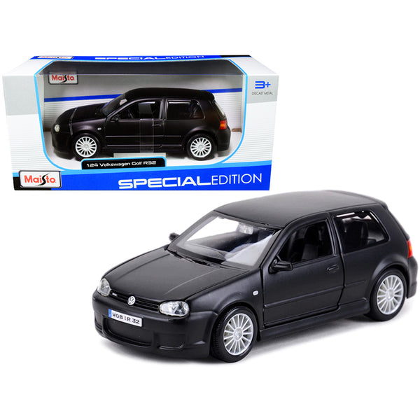 Volkswagen Golf R32 Matt Black "Special Edition" Series 1/24 Diecast Model Car by Maisto