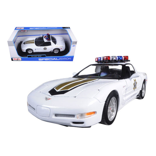 Chevrolet Corvette C5 Z06 Police 1/18 Diecast Model Car by Maisto