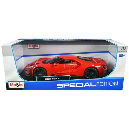 2017 Ford GT Red with Black Wheels "Special Edition" 1/18 Diecast Model Car by Maisto