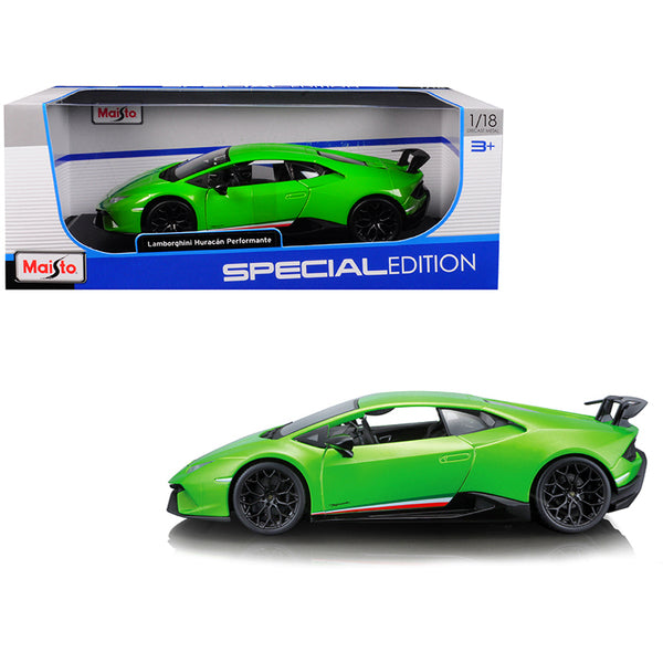 Lamborghini Huracan Performante Metallic Green 1/18 Diecast Model Car by Maisto