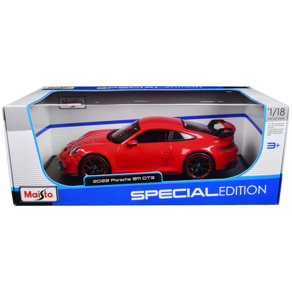 2022 Porsche 911 GT3 Red "Special Edition" 1/18 Diecast Model Car by Maisto