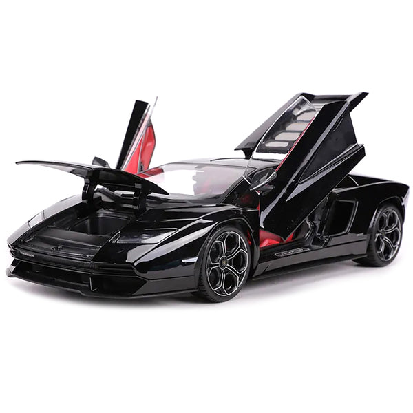 Lamborghini Countach LPI 800-4 Black with Red Interior "Special Edition" 1/18 Diecast Model Car by Maisto