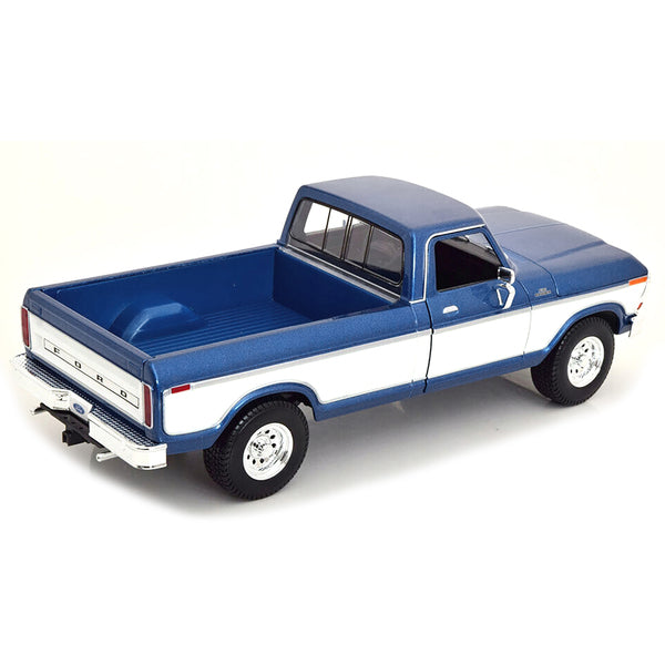 1979 Ford F-150 Ranger Pickup Truck Blue Metallic and Cream "Special Edition" 1/18 Diecast Model Car by Maisto