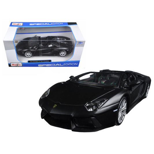 Lamborghini Aventador LP 700-4 Roadster Matt Black 1/24 Diecast Model Car  by Maisto