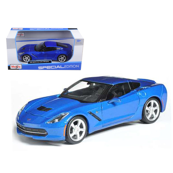 2014 Chevrolet Corvette C7 Coupe Blue 1/24 Diecast Model Car by Maisto