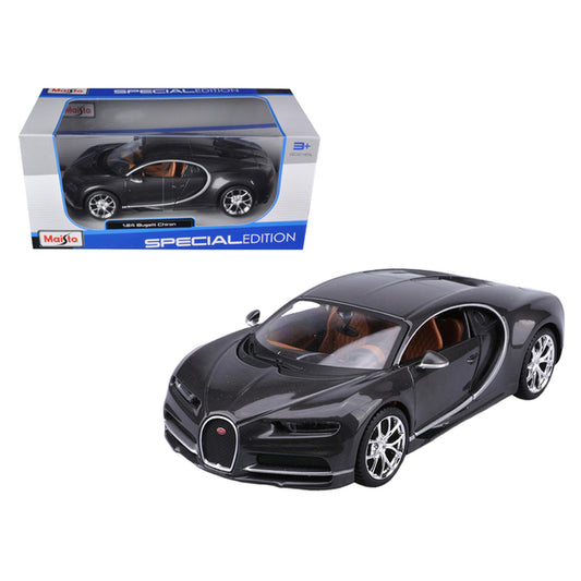 Bugatti Chiron Grey 1/24 Diecast Model Car by Maisto