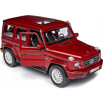 2019 Mercedes Benz G-Class with Sunroof Red Metallic 1/25 Diecast Model Car by Maisto