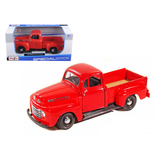 1948 Ford F-1 Pickup Truck Red 1/25 Diecast Model Car by Maisto