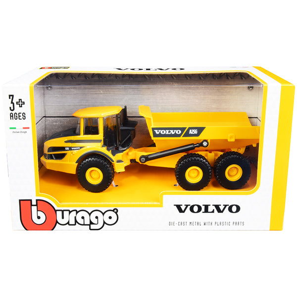 Volvo A25G Articulated Hauler Yellow 1/50 Diecast Model by Bburago