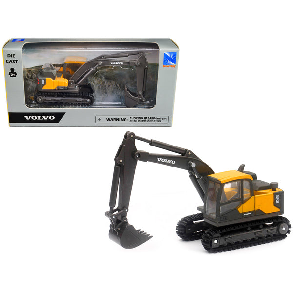 Volvo EC140E Track-Type Excavator Yellow Diecast Model by New Ray