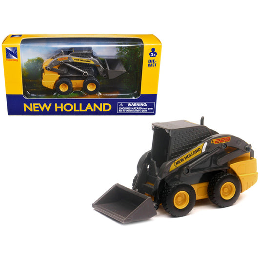 New Holland L228 Skid Steer Yellow Diecast Model by New Ray