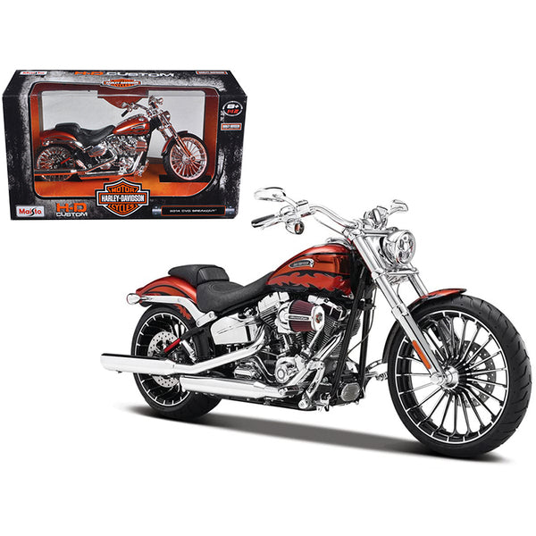 2014 Harley Davidson CVO Breakout Orange 1/12 Diecast Motorcycle Model by Maisto