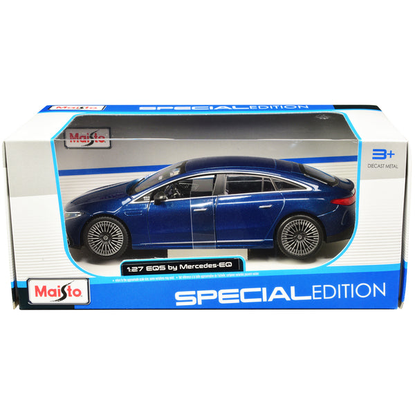 Mercedes-Benz EQS Blue Metallic "Special Edition" Series 1/27 Diecast Model Car by Maisto