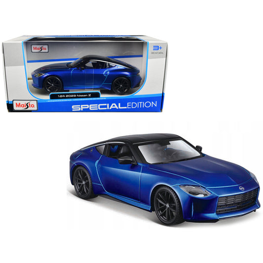 2023 Nissan Z Blue Metallic with Black Top "Special Edition" Series 1/24 Diecast Model Car by Maisto