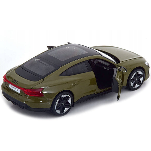 2022 Audi RS e-Tron GT Dark Green with Black Top and Sunroof "Special Edition" Series 1/25 Diecast Model Car by Maisto