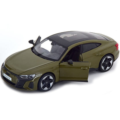 2022 Audi RS e-Tron GT Dark Green with Black Top and Sunroof "Special Edition" Series 1/25 Diecast Model Car by Maisto