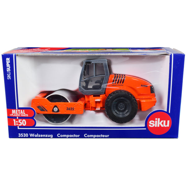 Hamm 3625 Compactor Orange 1/50 Diecast Model by Siku