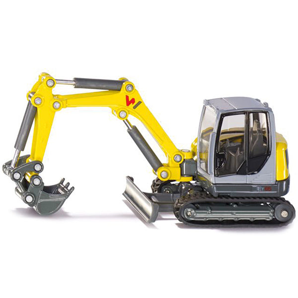 Wacker Neuson ET65 Track Excavator Yellow and Gray 1/50 Diecast Model by Siku