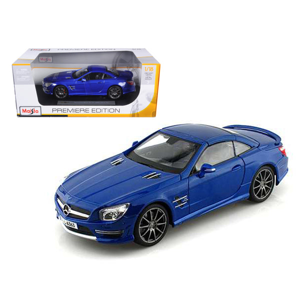 2012 Mercedes SL 63 AMG Blue 1/18 Diecast Car Model by Maisto