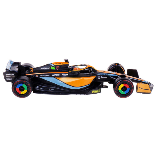 McLaren MCL36 #3 Daniel Ricciardo Formula One F1 "Australian GP" (2022) with Display Case 1/43 Diecast Model Car by Bburago