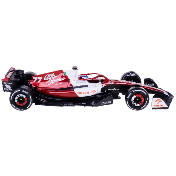 Alfa Romeo C42 #77 Valtteri Bottas F1 Formula One "Bahrain Grand Prix" (2022) with Display Case 1/43 Diecast Model Car by Bburago