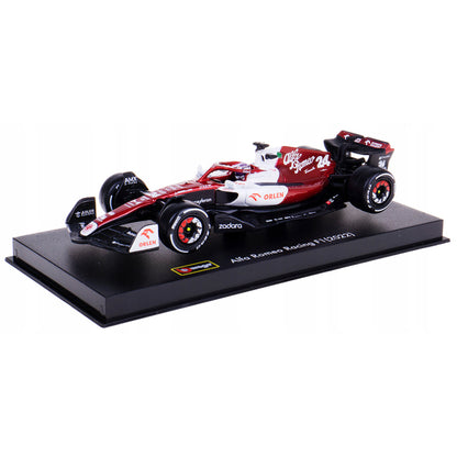 Alfa Romeo C42 #24 Zhou Guanyu F1 Formula One "Bahrain Grand Prix" (2022) with Display Case 1/43 Diecast Model Car by Bburago