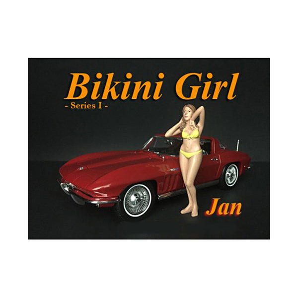 Jan Bikini Calendar Girl Figure for 1/24 Scale Models by American Diorama