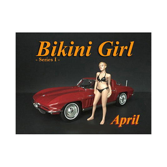 April Bikini Calendar Girl Figure for 1/24 Scale Models by American Diorama