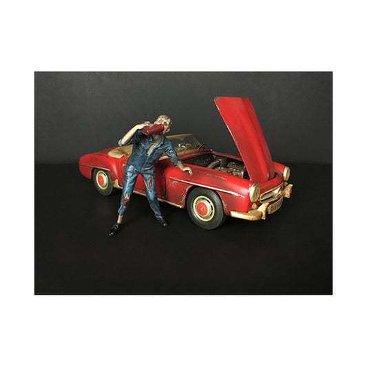 Zombie Mechanic Figurine III for 1/24 Scale Models by American Diorama