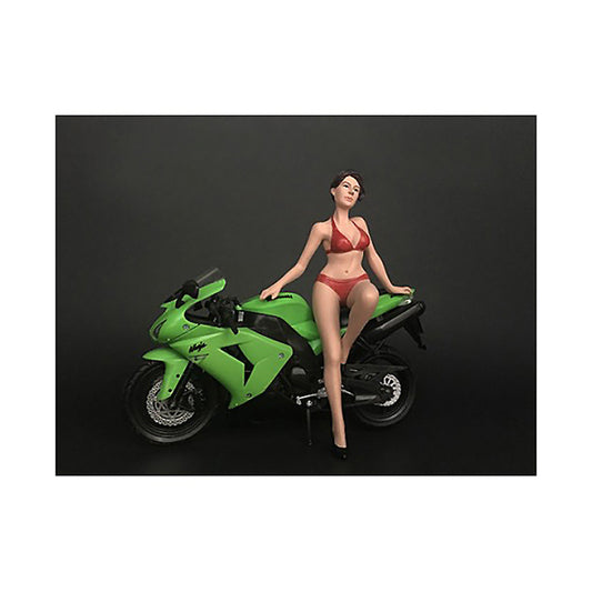 Hot Bike Model Elizabeth Figurine for 1/12 Scale Motorcycle Models by American Diorama