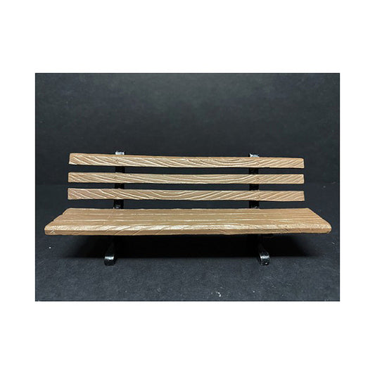 Park Bench 2 piece Accessory Set for 1/18 Scale Models by American Diorama