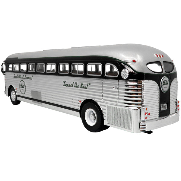 1948 GM PD-4151 Silversides Coach Bus "Southwest Transit: Expect the Best" "Vintage Bus & Motorcoach Collection" 1/43 Diecast Model by Iconic Replicas