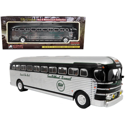 1948 GM PD-4151 Silversides Coach Bus "Southwest Transit: Expect the Best" "Vintage Bus & Motorcoach Collection" 1/43 Diecast Model by Iconic Replicas