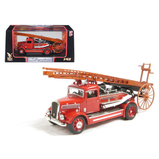 1938 Dennis Light Four Fire Engine Red 1/43 Diecast Model by Road Signature