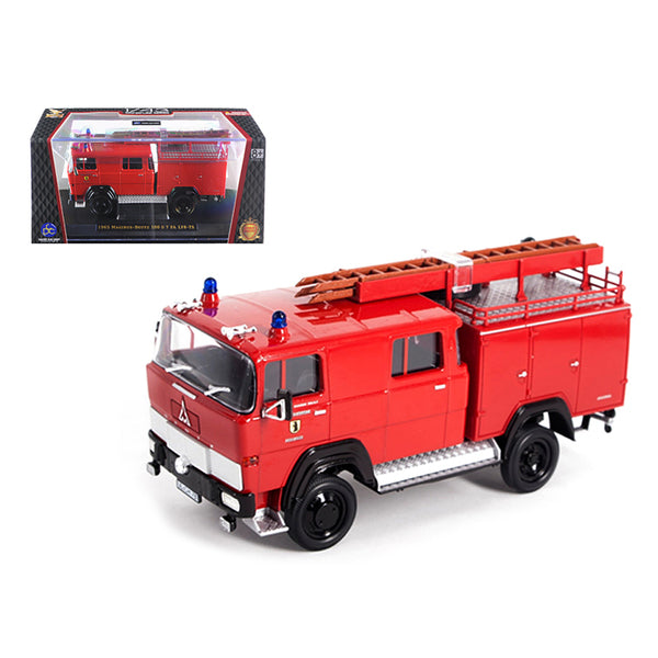 1965 Magirus Deutz 100 D 7FA LF8-TS Red Fire Engine 1/43 Diecast Model by Road Signature