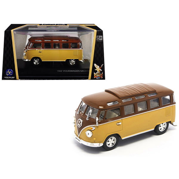 1962 Volkswagen Microbus Van Bus Brown 1/43 Diecast Model by Road Signature