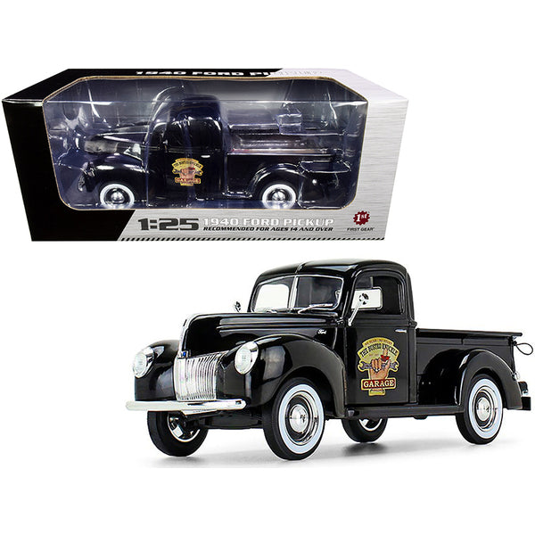 1940 Ford Pickup Truck Black "The Busted Knuckle Garage" 1/25 Diecast Model Car by First Gear