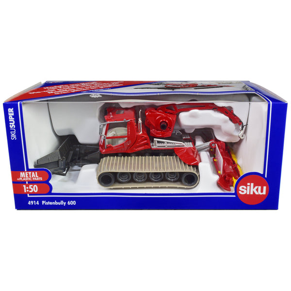 Pistenbully 600 Polar Snow Groomer Red 1/50 Diecast Model by Siku