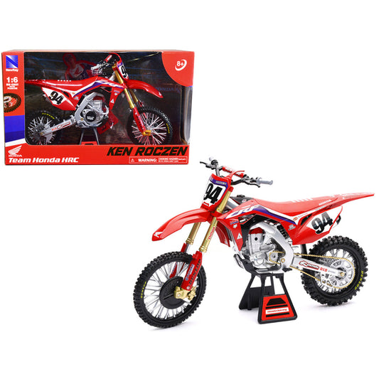 Honda CRF 450R Dirt Bike Motorcycle #94 Ken Roczen Red "Team Honda HRC" 1/6 Diecast Model by New Ray