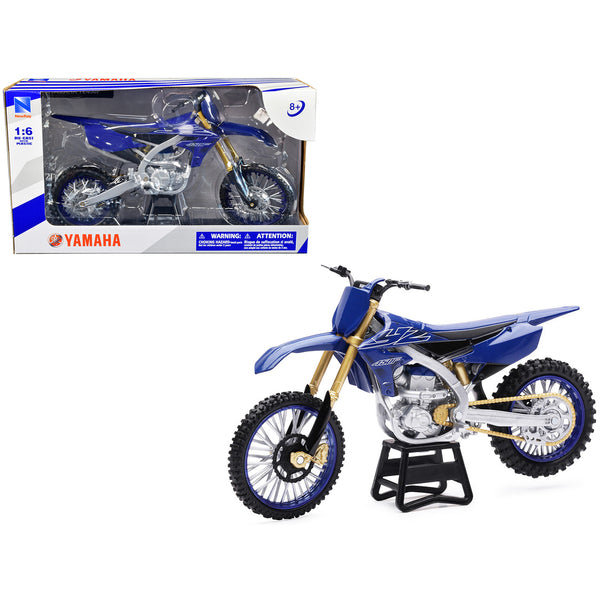 Yamaha YZ450F Dirt Bike Motorcycle Blue and Black 1/6 Diecast Model by New Ray