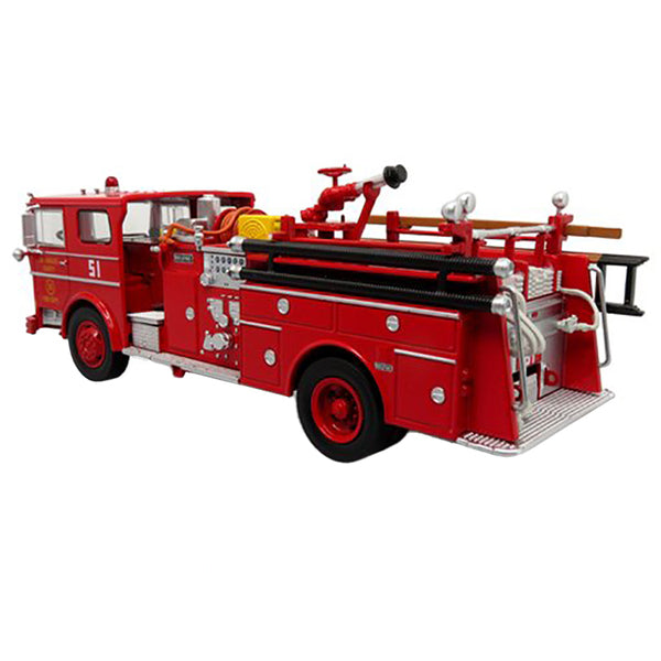 1973 Ward LaFrance Ambassador Fire Engine "Los Angeles County Fire Department" LA County FD (LACFD) "Emergency! 50th Anniversary" (1972-2022) Limited Edition to 3000 pieces Worldwide 1/50 Diecast Model by Iconic Replicas