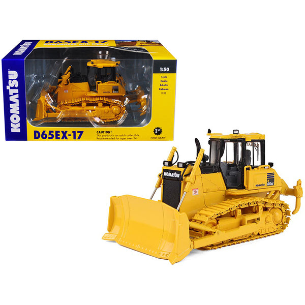 Komatsu D65EX-17 Sigmadozer with Ripper 1/50 Diecast Model by First Gear