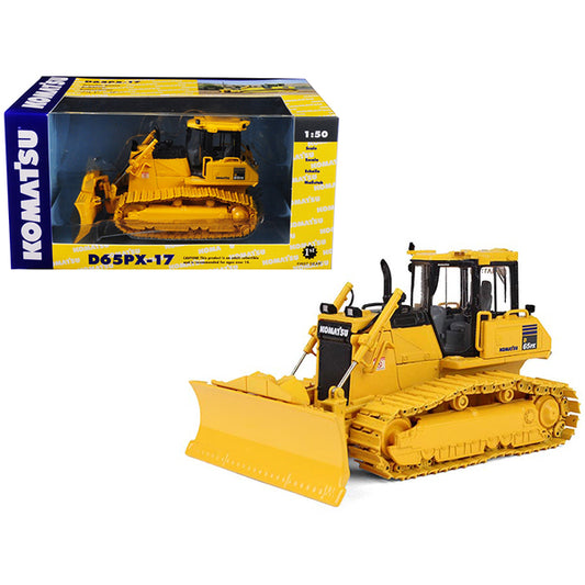 Komatsu D65PX-17 Dozer with Hitch 1/50 Diecast Model by First Gear