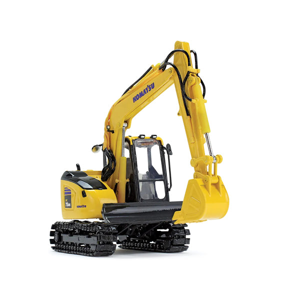 Komatsu PC78US-11 Excavator Yellow 1/50 Diecast Model by DCP/First Gear