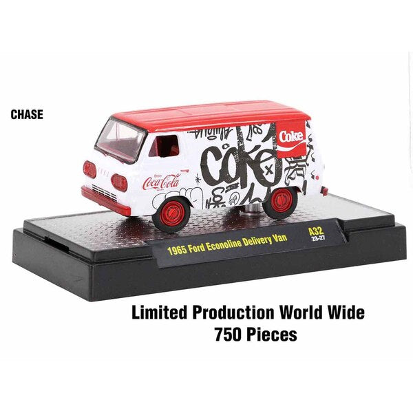 "Coca-Cola" Set of 3 pieces Release 32 Limited Edition to 9250 pieces Worldwide 1/64 Diecast Model Cars by M2 Machines