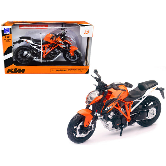 KTM 1290 Super Duke R Motorcycle Orange 1/12 Diecast Model by New Ray