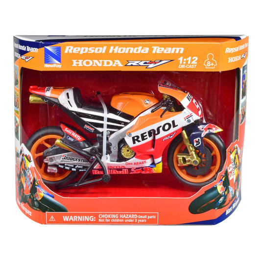 Honda RC213V Motorcycle #93 Marc Marquez "Repsol Honda Team" MotoGP (2015) 1/12 Diecast Model by New Ray