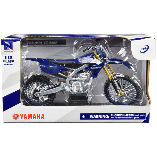 Yamaha YZ-450F Motorcycle Blue 1/12 Diecast Model by New Ray