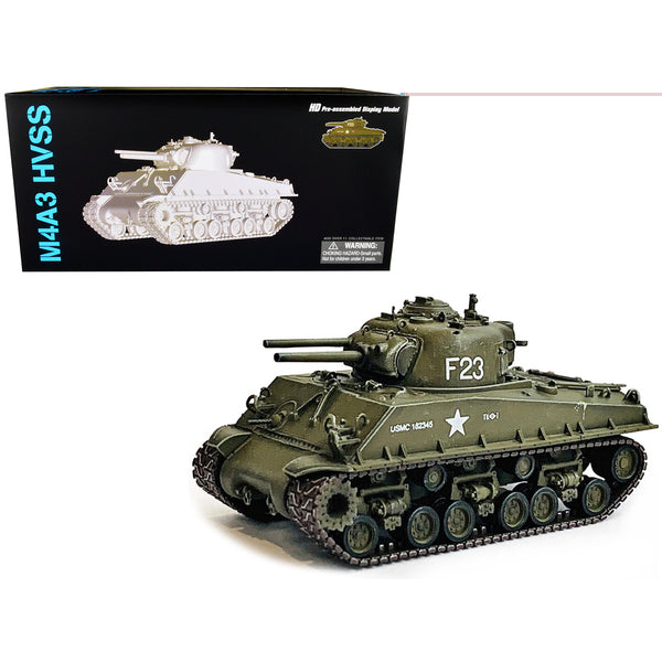 United States M4A3 HVSS POA-CWS-H5 Flamethrower Tank Olive Drab F-23 "US Marine Corps Korea" (1951) "NEO Dragon Armor" Series 1/72 Plastic Model by Dragon Models